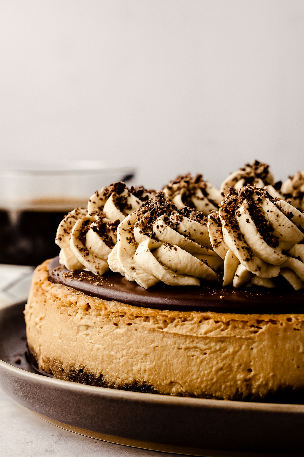 Java Creme’ Crunch Cheesecake
