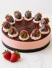 Load image into Gallery viewer, Strawberry Royal Chocolate Crunch Cheesecake
