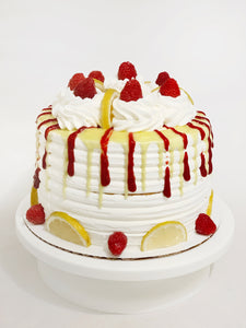 Lemon & Fruit Cheesecake Cake