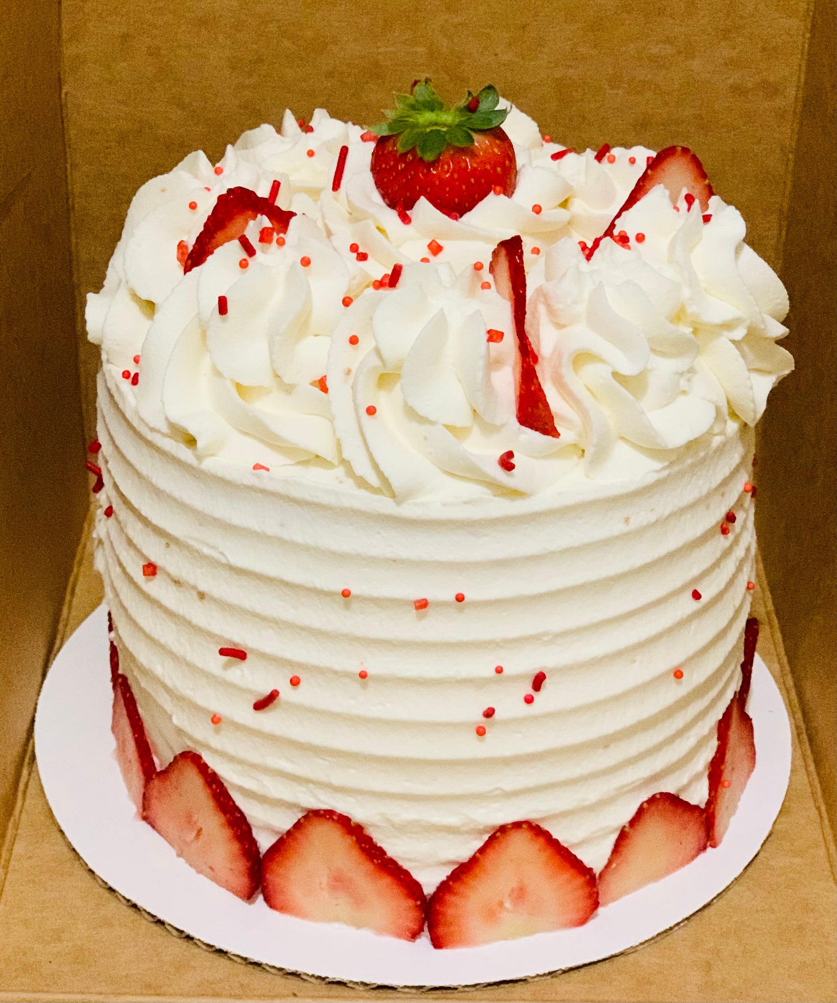 Light and Fluffy Strawberry Shortcake Cake with Strawberry Buttercream -  Cake by Courtney